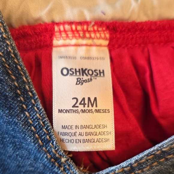 Blue and Red Plaid Overalls with Denim Top LOT K - Picture 10 of 10